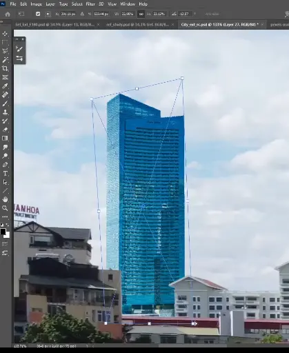 Realistic DMP Set-extension for VFX